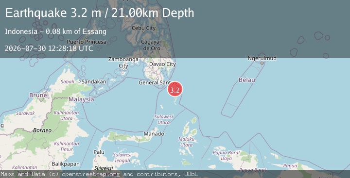 Map of MINDANAO, PHILIPPINES
