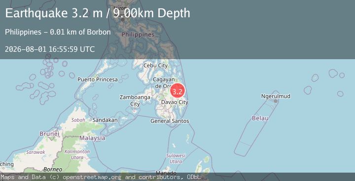 Map of MINDANAO, PHILIPPINES