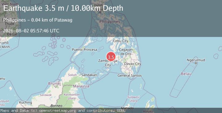 Map of MINDANAO, PHILIPPINES