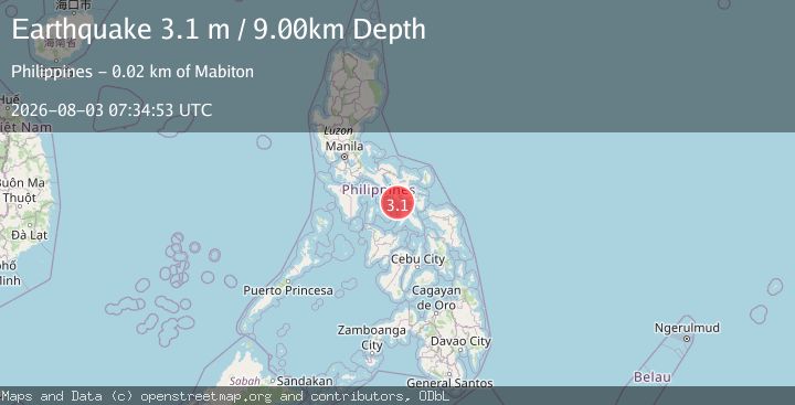 Map of MASBATE REGION, PHILIPPINES