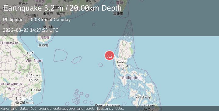 Map of LUZON, PHILIPPINES