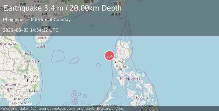 Map of LUZON, PHILIPPINES