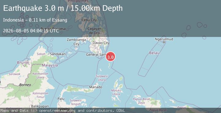 Map of MINDANAO, PHILIPPINES