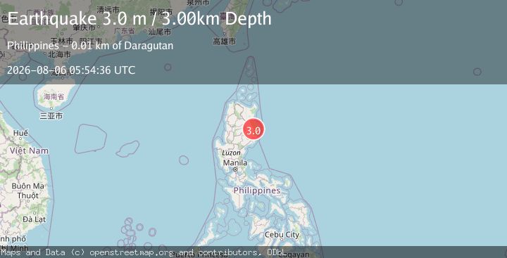 Map of LUZON, PHILIPPINES