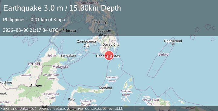 Map of MINDANAO, PHILIPPINES