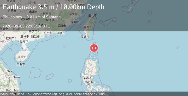 Map of BATAN ISL REGION, PHILIPPINES