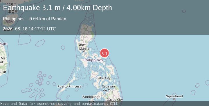 Map of CATANDUANES, PHILIPPINES