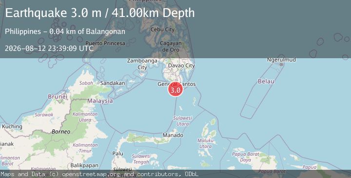 Map of MINDANAO, PHILIPPINES