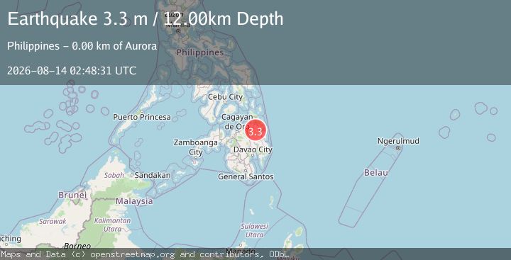 Map of MINDANAO, PHILIPPINES