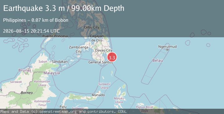 Map of MINDANAO, PHILIPPINES