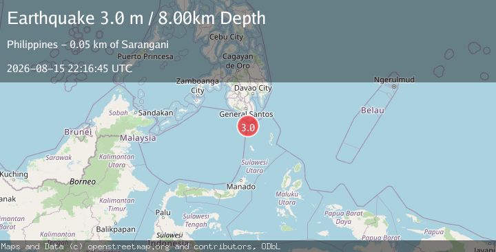Map of KEPULAUAN SANGIHE, INDONESIA