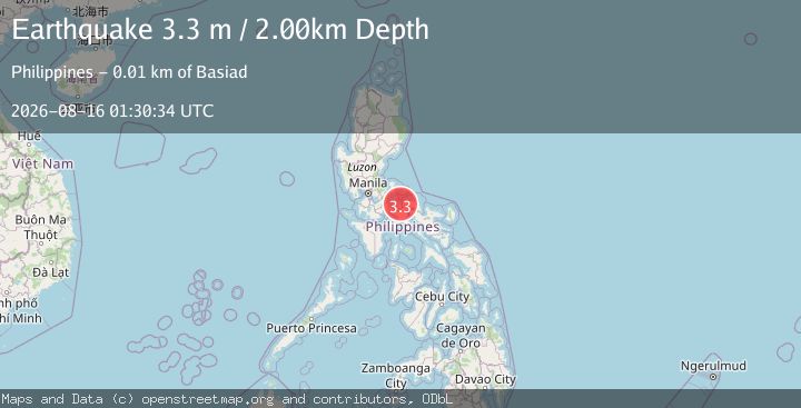 Map of LUZON, PHILIPPINES
