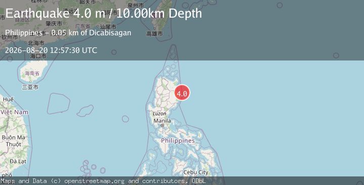 Map of LUZON, PHILIPPINES