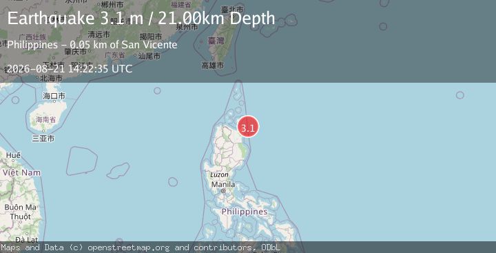 Map of LUZON, PHILIPPINES