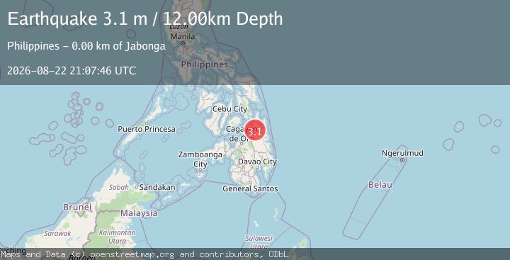 Map of MINDANAO, PHILIPPINES