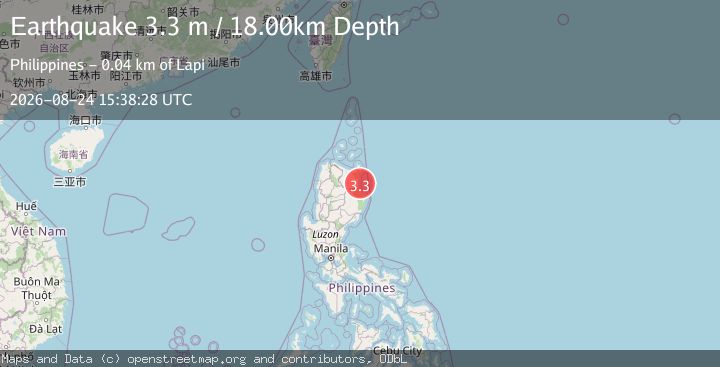 Map of LUZON, PHILIPPINES