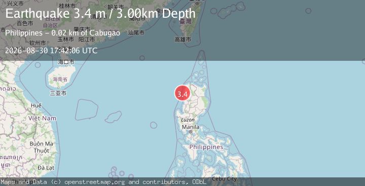 Map of LUZON, PHILIPPINES