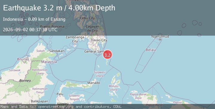 Map of MINDANAO, PHILIPPINES