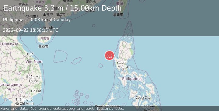 Map of LUZON, PHILIPPINES