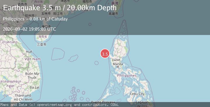 Map of LUZON, PHILIPPINES