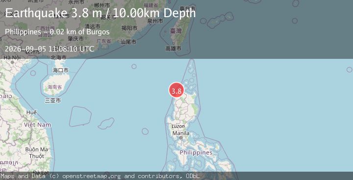 Map of LUZON, PHILIPPINES