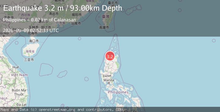Map of LUZON, PHILIPPINES