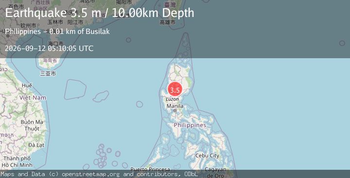 Map of LUZON, PHILIPPINES