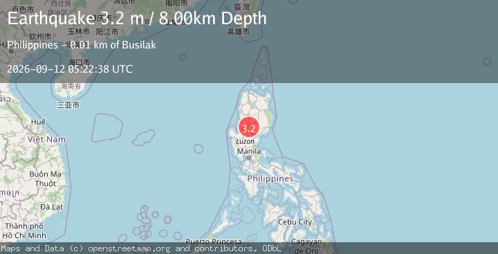 Map of LUZON, PHILIPPINES