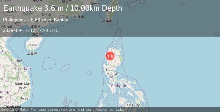 Map of LUZON, PHILIPPINES
