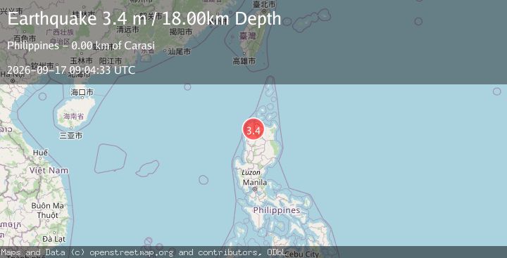 Map of LUZON, PHILIPPINES