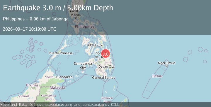 Map of MINDANAO, PHILIPPINES