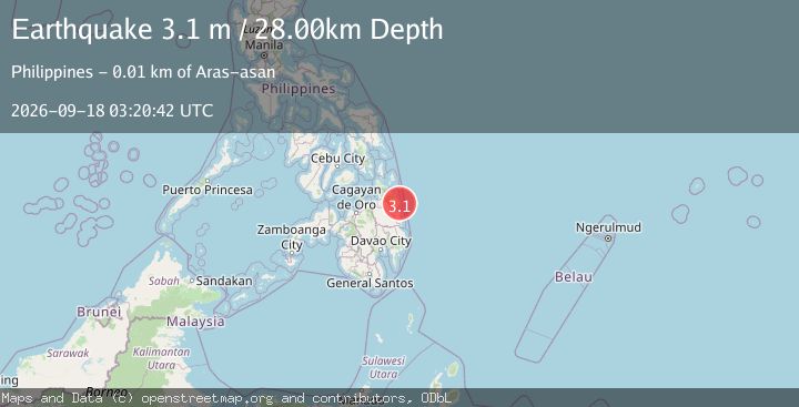 Map of MINDANAO, PHILIPPINES