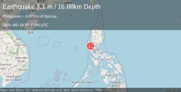 Map of LUZON, PHILIPPINES
