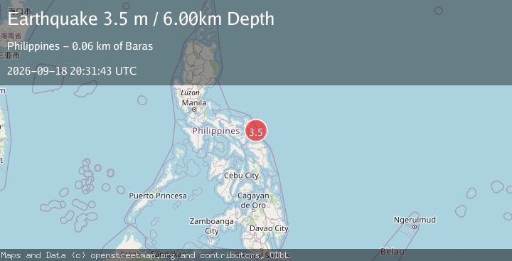 Map of CATANDUANES, PHILIPPINES