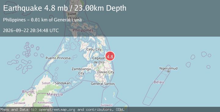 Map of MINDANAO, PHILIPPINES