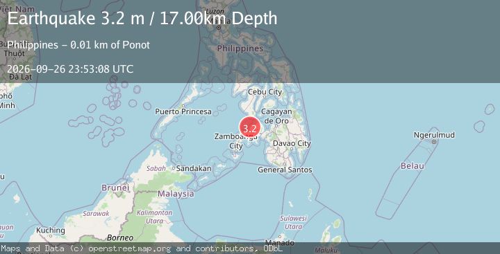 Map of MINDANAO, PHILIPPINES