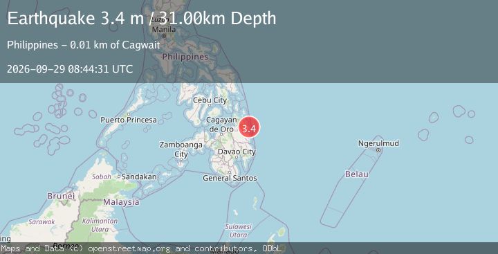 Map of MINDANAO, PHILIPPINES