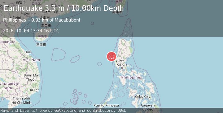 Map of LUZON, PHILIPPINES