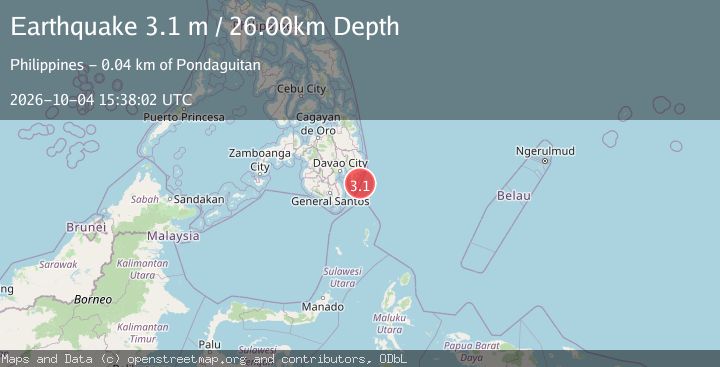 Map of MINDANAO, PHILIPPINES