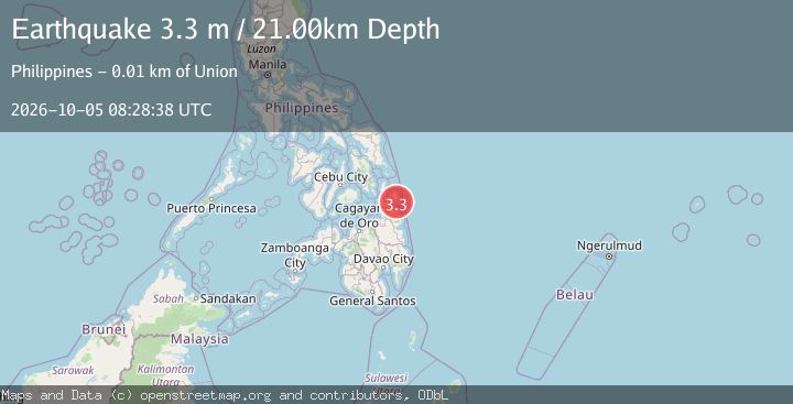 Map of MINDANAO, PHILIPPINES