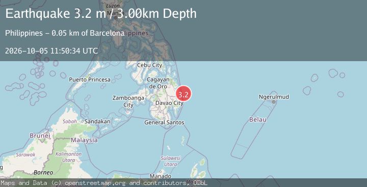 Map of MINDANAO, PHILIPPINES