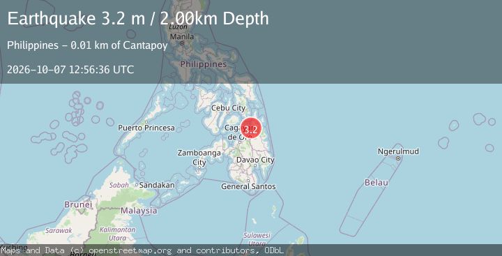 Map of MINDANAO, PHILIPPINES