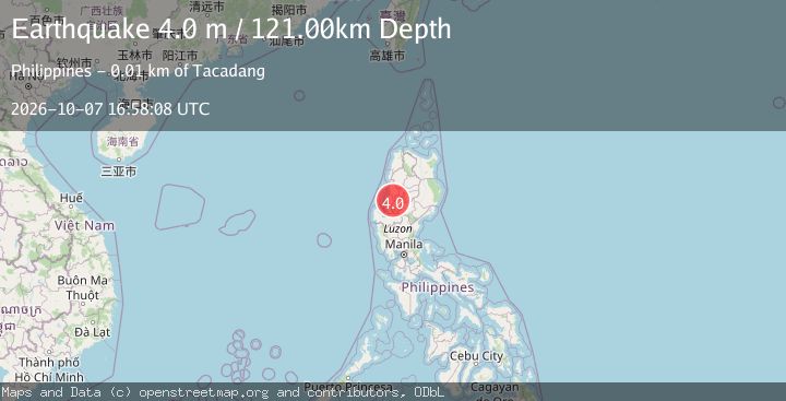 Map of LUZON, PHILIPPINES