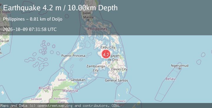 Map of NEGROS- CEBU REG, PHILIPPINES