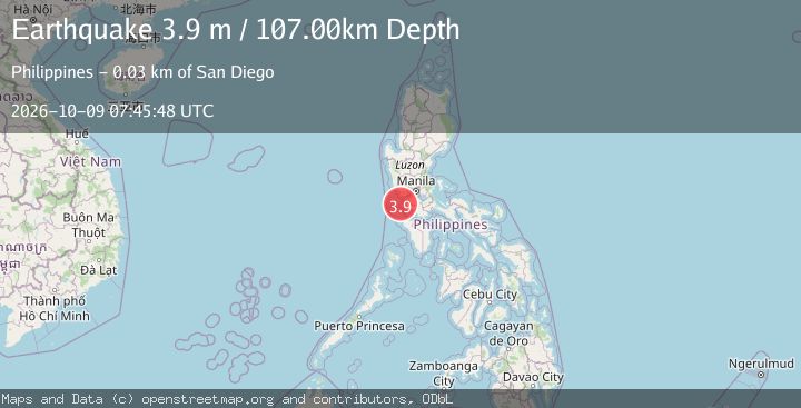 Map of LUZON, PHILIPPINES