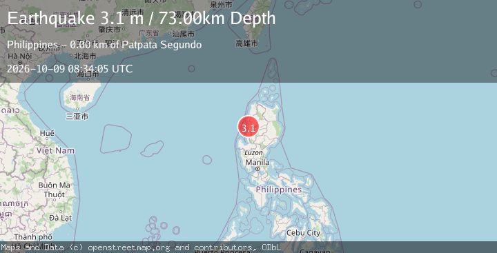 Map of LUZON, PHILIPPINES
