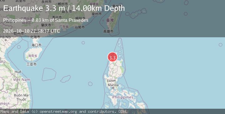 Map of LUZON, PHILIPPINES