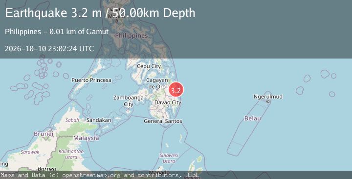 Map of MINDANAO, PHILIPPINES