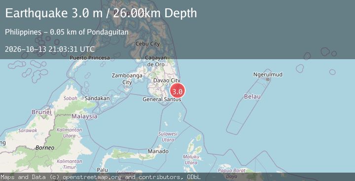 Map of MINDANAO, PHILIPPINES