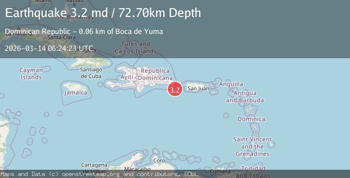 Map of DOMINICAN REPUBLIC REGION